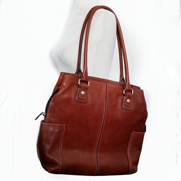 Fossil Handbags - Fossil Vintage 75082 XL TOTE BAG Maroon ZB9634 RED